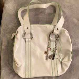 Elliott Luca White with Green Trim no charms